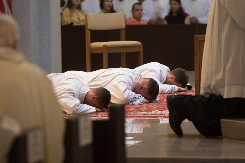 2017 Priesthood Ordinations Prostration of Candidates