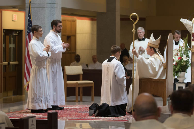 Diaconate Ordination 2017 standing before bishop