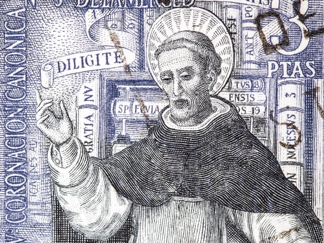 illustration of a monk in the style of the 1600's
