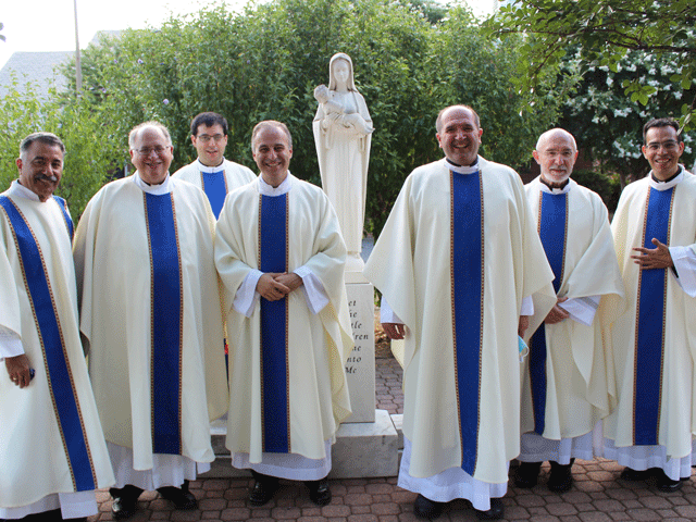 Deacon Anthony Calderon, Fr. Lee Roos, Fr. Ignacio de Ribera, Fr. Alvaro Montero, Fr. Javier O’Connor, Fr. Armando Marsal, and Fr. Juan Espino.