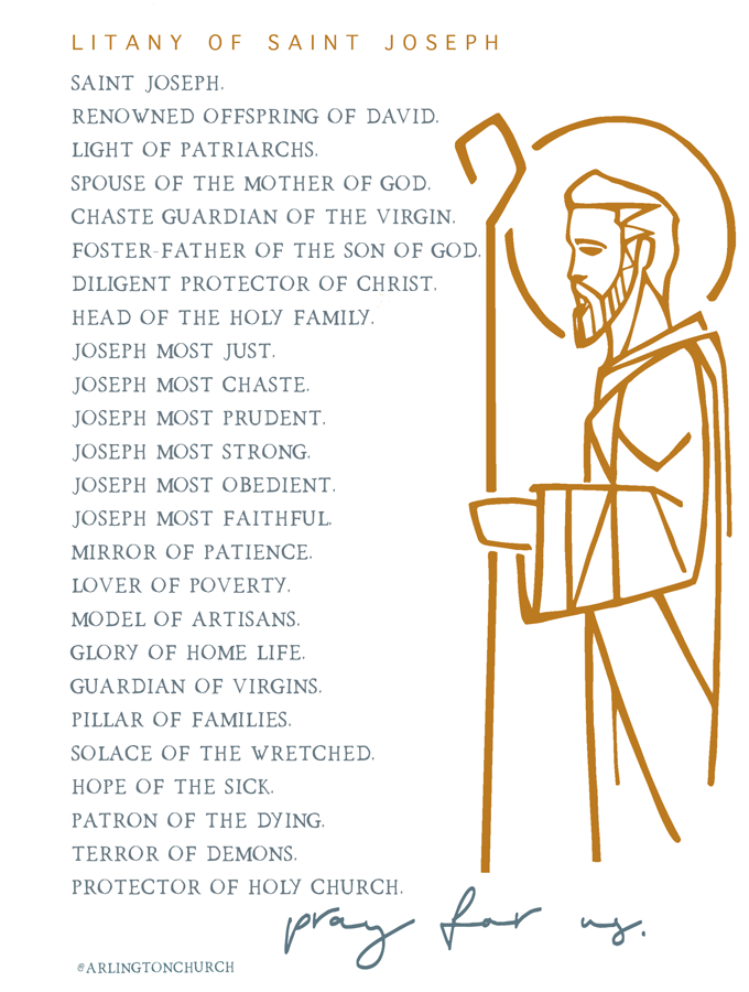 Litany Of St Joseph Printable Printable Templates