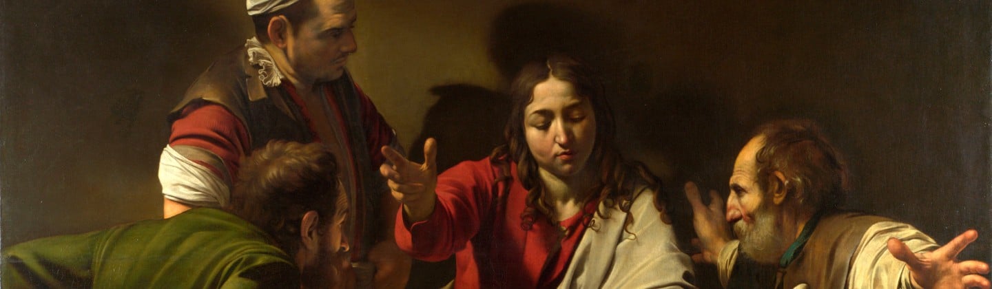 caravaggio supper at emmaus 1440x420