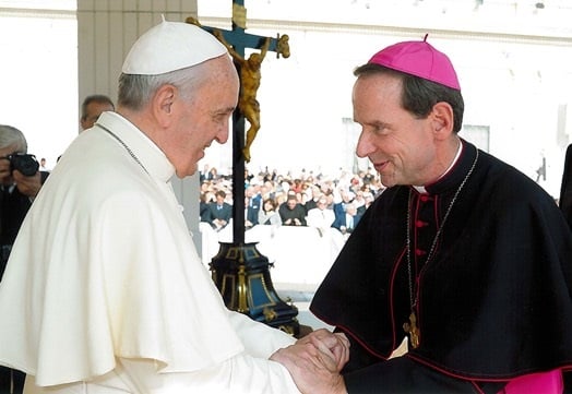 Bishop Burbidge meeting Pope Francis