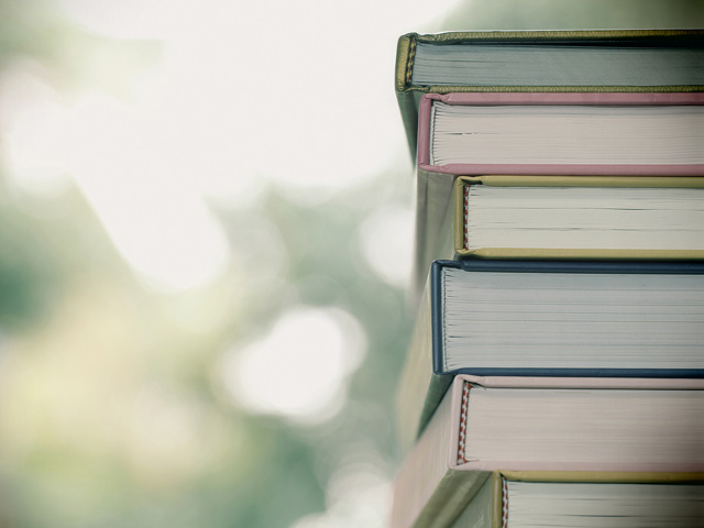 recommended reading book stack