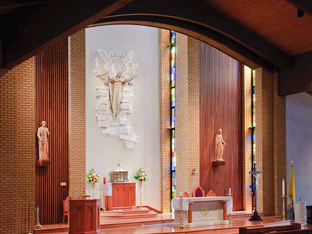 Our Lady of Angels interior Our Lady of Angels interior