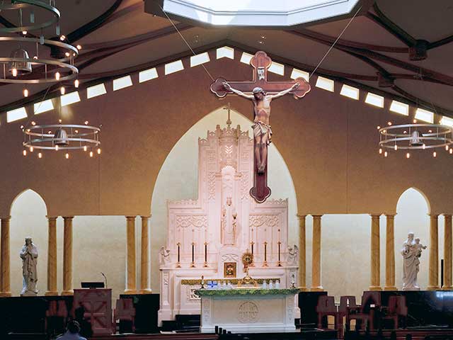 Our Lady of Hope interior Our Lady of Hope interior