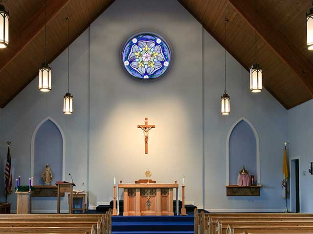 Our Lady of the Blue Ridge interior Our Lady of the Blue Ridge interior