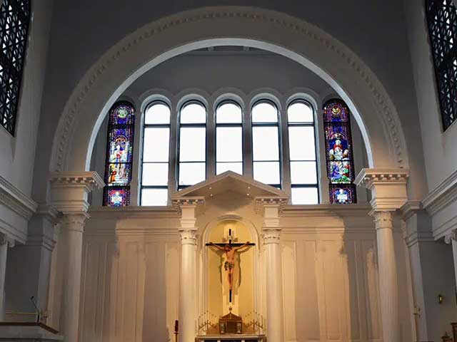 Saint Mary of Sorrows interior Saint Mary of Sorrows interior