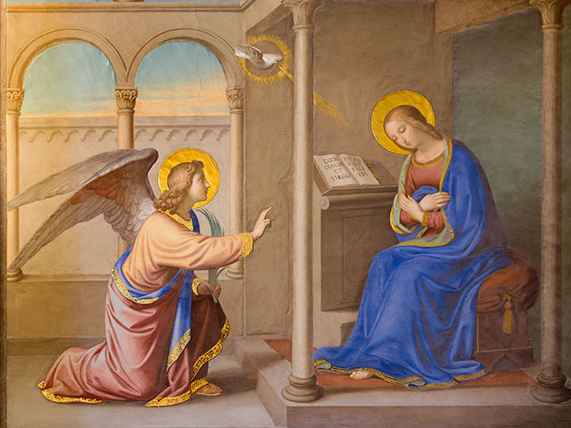 Rosary Guide image of the Annunciation