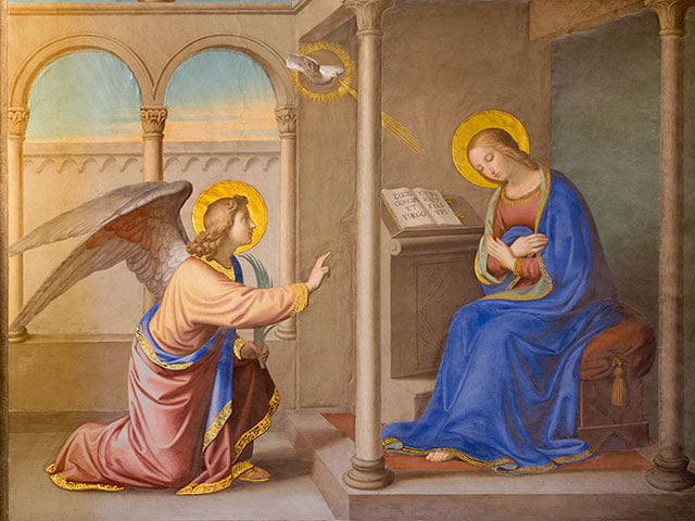 Rosary Guide image of the Annunciation