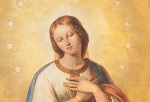 painting of mary