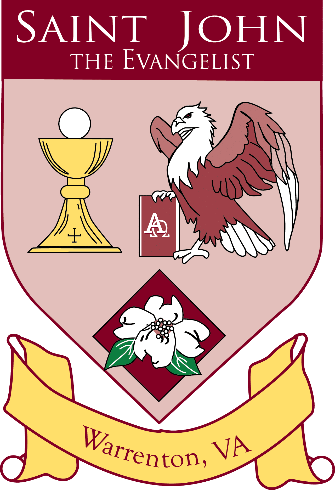 saint john the evangelist catholic school logo