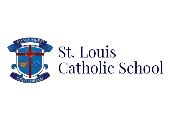 saint louis catholic school logo with