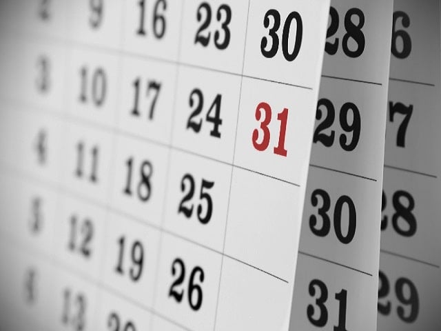 calendar card