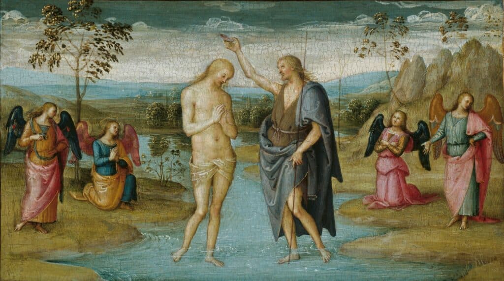 perugino the baptism of christ 1933.1023 art institute of chicago 1