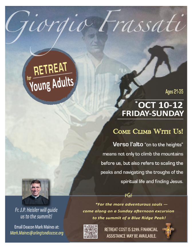 frassati retreat flyer 2025