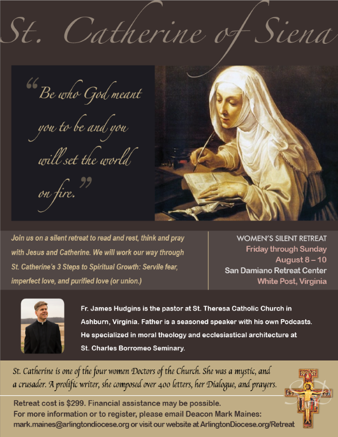 st. catherine retreat august 2025 flyer