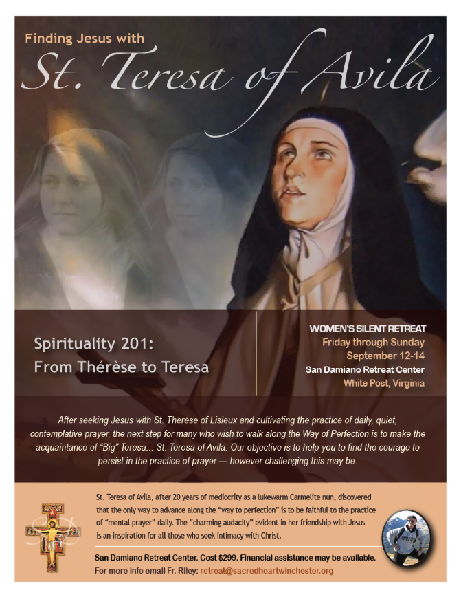 st teresa retreat flyer