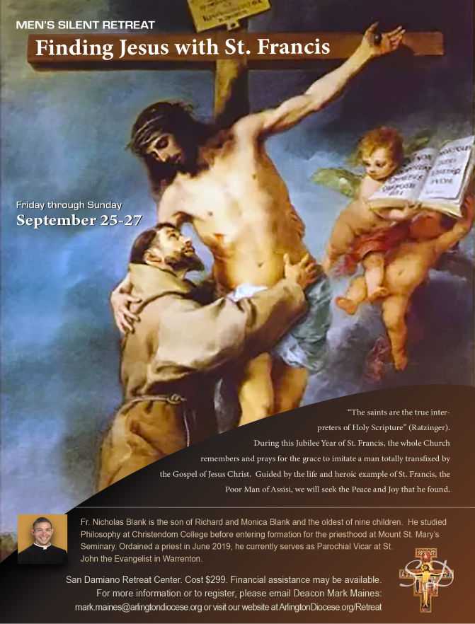 st. francis september 2026 retreat flyer