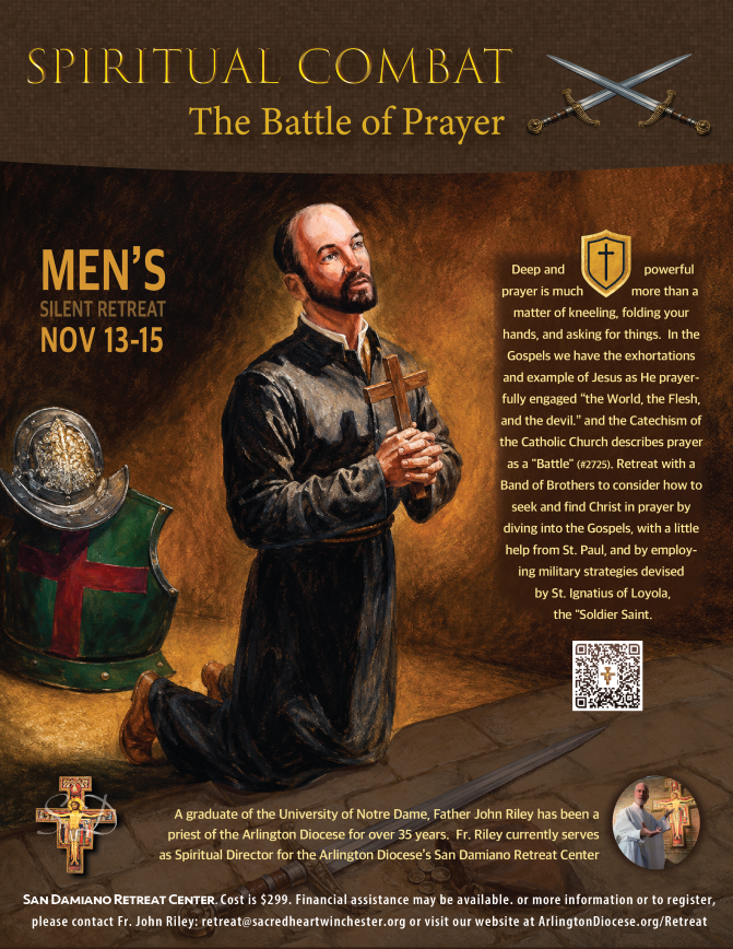 spiritual combat retreat flyer